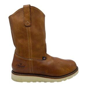 Thorogood Mens Leather Non-Safety Toe Wedge Wellington Boot 14 Tobacco  814-4208